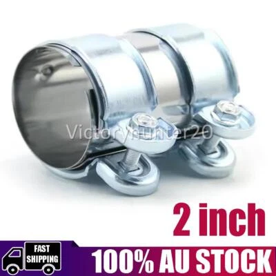 2inch Muffler Exhaust Tube Pipe Connector Joiner Sleeve Clamp Stainless Steel OZ - image 1 of 4
