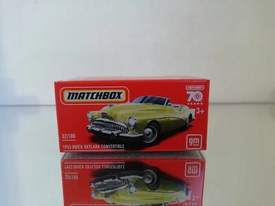 Matchbox 1953 Buick Skylark convertibile 70 anni in scatola chiusa - Immagine 1 di 2