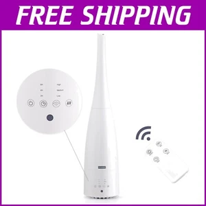 Elegant Remote Control Humidifier - Cool & Warm Mist, Auto Shut-Off for Safety - Picture 1 of 8