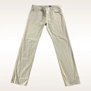 AG Adriano Goldschmied Jeans 36x33 Mens Birch The Graduate Sueded Stretch Sateen - Picture 1 of 10