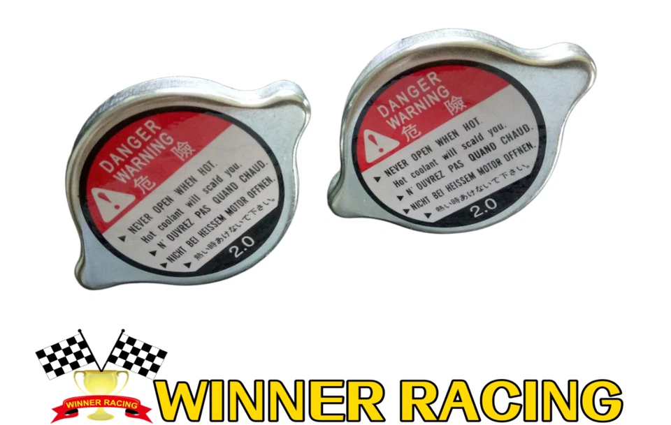 2 PCS 2.0 BAR 29 LBS/PSI RADIATOR CAP Fit EUROPE BIKES HUSQVARNA/GAS GAS/APRIL - Image 1 of 4