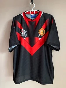 Manchester United Vintage 90s Football Shirt Umbro Soccer Retro Jersey Size XL - Picture 1 of 9