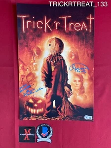 Quinn Lord & Dylan Baker cast signed 11x17 photo Trick 'R Treat Beckett COA - Picture 1 of 2