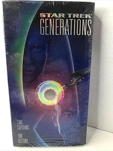 Star Trek: Generations (VHS, 1995) Super rare factory sealed William Shatner - Picture 1 of 12
