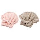 Zestaw 2 czapek do suszenia włosów ręcznik turban szybkoschnący -