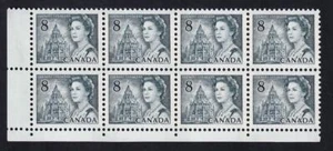 Canada 1971 QEII 8¢ Centennial Library of Parl, MNH LL blank pane of 8, sc#544 - Picture 1 of 1