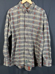 ✨Flyshacker Clothing Co tessuto flanella abbottonata - 2XL - flanella fantasia marrone✨ - Foto 1 di 12