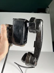 Vintage Western Electric C1 Space Saver Wall Non-Dial Phone Telephone w/ Handset - Picture 1 of 17
