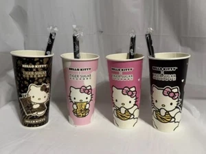 Hello Kitty Tiger Sugar Paper Cups And Straws Limited Edition 2023 - Picture 1 of 2