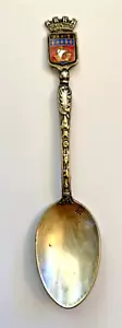 VINTAGE PARIS FRANKREICH WAPPEN SOUVENIR SAMMLER 4" Löffel versilbert - Bild 1 von 7