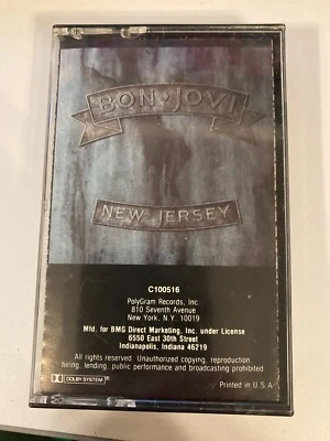 Bon Jovi New Jersey 1988 Original Mercury Polygram Cassette Tape - Image 1 of 3