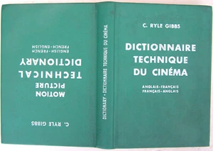 Dico. Technique du Cinéma Motion Picture Technical Dictionary Ryle Gibbs 1959 BE - Foto 1 di 4