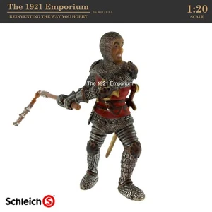 Figura de soldado maza de caballero maza maza poste escala 1:20 de Schleich - pintada a mano - Imagen 1 de 3