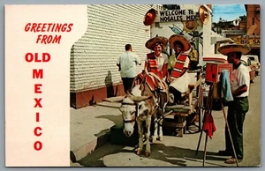 Postcard c1970s Greetings From Old Mexico Welcome To Nogales Mexico - Picture 1 of 2