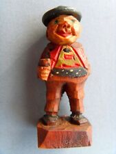 AUSTRIAN BEAUTIFULLY CARVED COLLECTABLE CHARACTER FIGURE HAPPY OLD GENTLEMAN