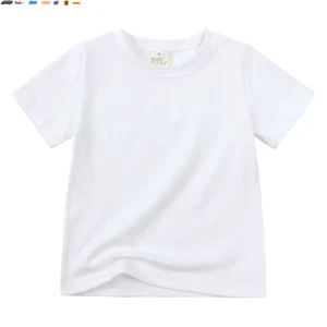 Customizing Add Your Logo Kids Baby Boys Girls T-Shirts Toddler Short Sleeve Can - Picture 1 of 12