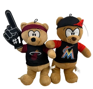 Good Stuff MLB Miami Marlins & Heat 8" Fan Bears lotto di 2 NUOVI - Foto 1 di 6