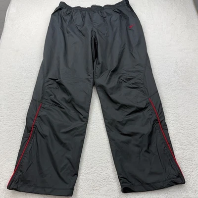 Pantalones deportivos Nike Storm Fit XXL 2XL grises rojos recortes para correr gimnasio forrados de malla Foto 1 de 4
