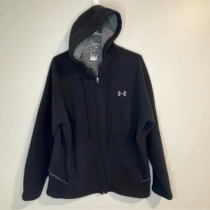 Under Armour Hoodie schwarz und grau durchgehender Reißverschluss - Bild 1 von 8