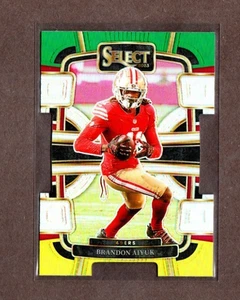 2023 Panini Select Concourse Green Yellow Prizm Die-Cut BRANDON AIYUK #89 [Mint] - Bild 1 von 2