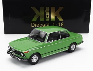 MODELLINO AUTO STATICO KK BMW 1502 2 SERIE 1974 VERDE MODELLISMO SCALA 1/18 - Imagen 1 de 6