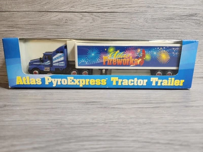 WELLY Atlas PyroExpress Tractor Trailer Atlas Fireworks Diecast 1:58 2006 RARE - Image 1 of 4