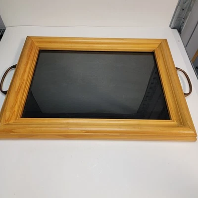 17"x13" Wood Framed Serving Tray  - Image 1 of 4