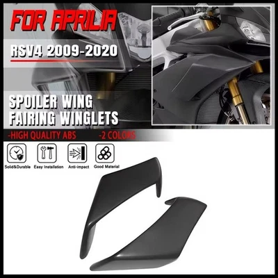 For Aprilia RSV4 09-2020 shield Winglets Fixed Wind Wing Air Deflectors Fairing - Image 1 of 4