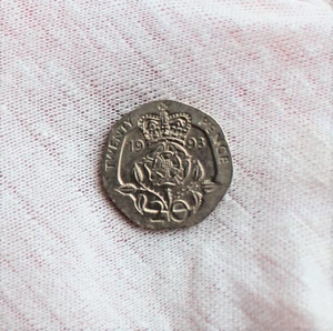 1993 20 peniques; Reino Unido; Inglaterra; Gran Bretaña; circulado - Imagen 1 de 2