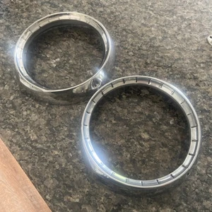 1954 Chevrolet Chrome Headlight Bezel rings. Very Nice ! - Picture 1 of 11