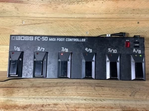 BOSS FC-50 MIDI FOOT CONTROLLER GUITAR FOOT PEDAL TESTED & WORKING - Picture 1 of 15