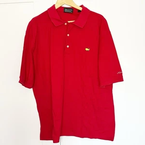 90s Vintage Masters Polo 100% Cotton XL Red golf preppy short sleeve athletic - Picture 1 of 9