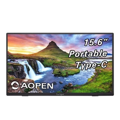 AOpen 16PM1Q 15.6" FHD 1920x1080 60Hz IPS Portable Monitor HDMI Mini Refurbished - Image 1 of 4