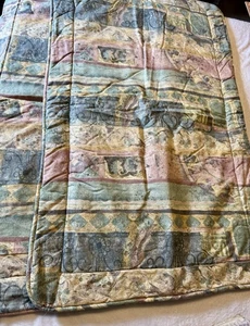 Vintage Croscill Bentello toskanisches Pastell King nur Kissenbezüge - Bild 1 von 4