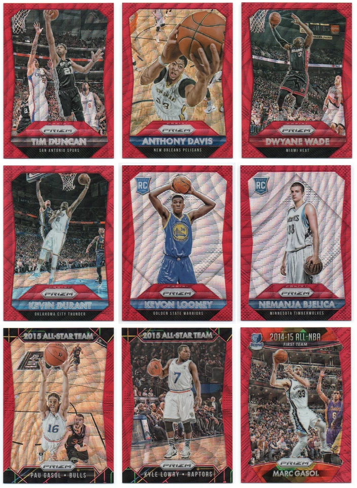 2015-16 Panini Prizm Prizms Ruby Wave /350 - Pick Any - Large Selection - Image 1 of 1