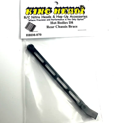 Suporte de chassi traseiro King Headz 7075 para HPI Vorza Flux Truggy / Hot Bodies D8 - Imagem 1 de 2