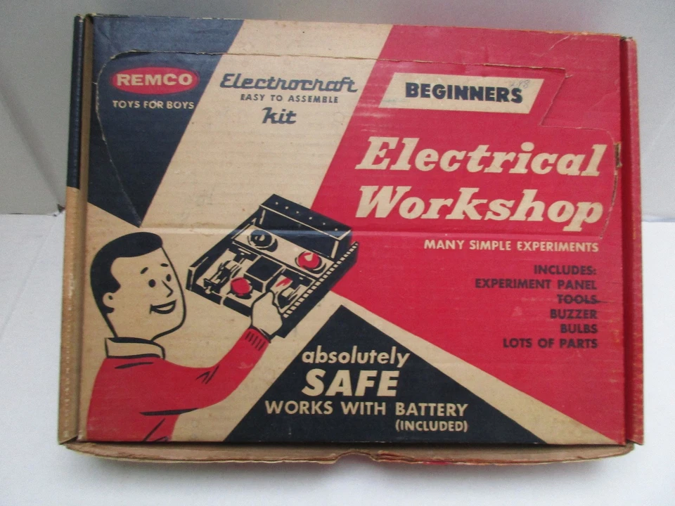 REMCO Electrocraft Iniciantes OFICINA ELÉTRICA estilo #405 Não Usado e COMPLETO - Imagem 1 de 4