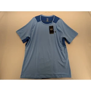 Camisa manga corta Under Armour UA Vanish Elite Vent nueva con etiquetas en azul puerto talla XL - Imagen 1 de 6
