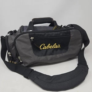 CABELAS Duffel Bag Catch-All Gear 16 Inch Gray And Black Hunting Fishing - Picture 1 of 12