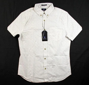 Ben Sherman Mens Shirt S Regular Fit Short Sleeve Button Down Collar Front White - Picture 1 of 6