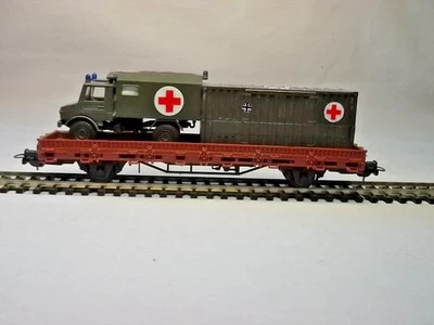 Roco Kibri Bundeswehr HO Sanitäter Transport Container Unimog a.f. Märklin,Piko - Bild 1 von 4