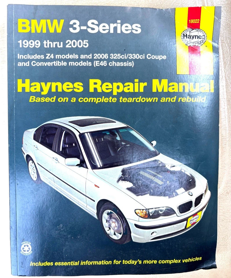 Manual de reparación Haynes: BMW (Serie 3 1999-2005) (Z4 y 2006 325i/330ci.) Foto 1 de 1