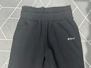 ECHT - Size M - Women's Black Double Waistband Elastic Cuffs Track Pants - Picture 1 of 5