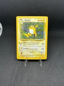 Pokémon TCG Raichu 14/102 Base Set Unlimited (1999) Vintage Holo Rare LP - Bild 1 von 2