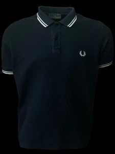 FRED PERRY Herren Casual Poloshirt schwarz M3600 Gr. L - Bild 1 von 3