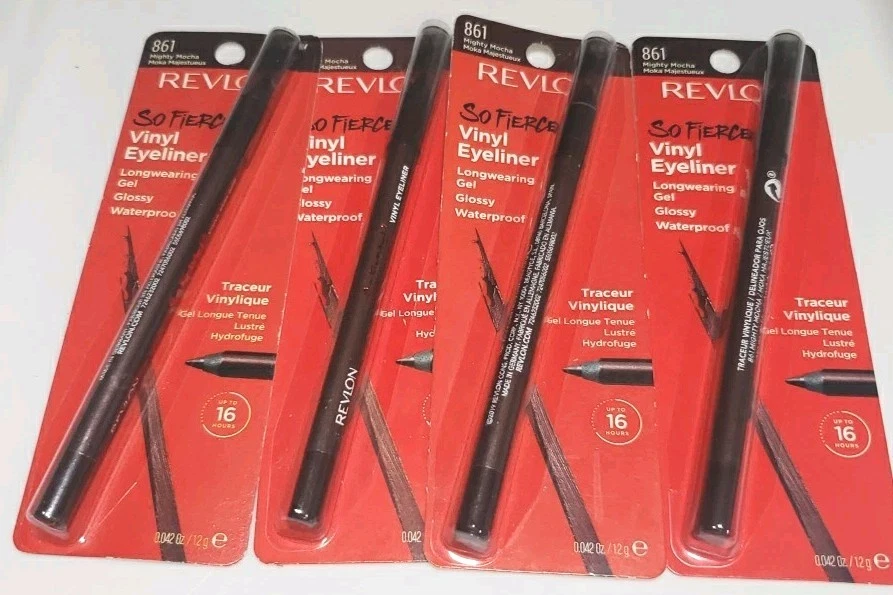 4x Revlon 16hr So Fierce Vinyl Eye Liner #861 Mighty Mocha 0.42oz Ea. - Image 1 of 1