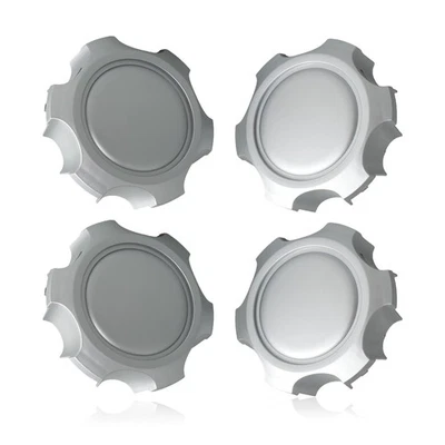 Tapacubos centrales plateados 4 piezas para Toyota 4Runner 1996-2002 Tacoma 1995-2000 Foto 1 de 4