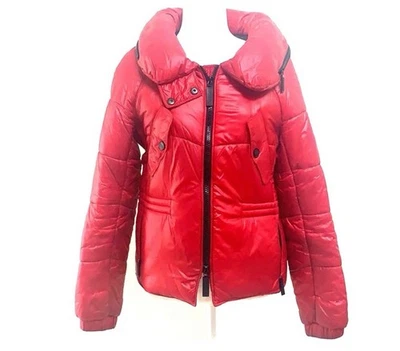 Red Burberry Puffer Jacket - Women’s Size M. Good Condition. - Image 1 of 4