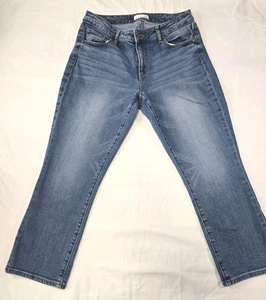 Women's Ann Taylor LOFT Curvy Crop Blue Denim Size 28 / 6 - Picture 1 of 7