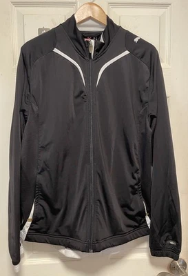 Chaqueta Puma Track Para Hombre Grande Negra Cremallera Completa Lados Ventilados Usada en Excelente Condición Athleisure Foto 1 de 4